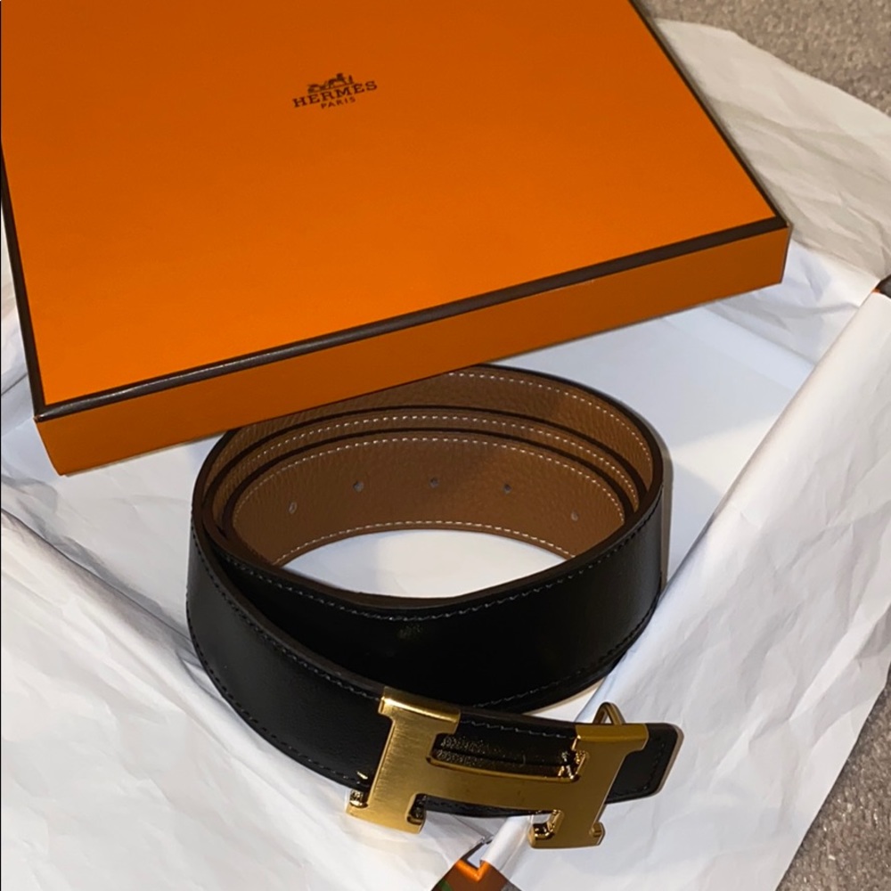 SOLD❗️❗️❗️Hermès Reversible Leather Strap
